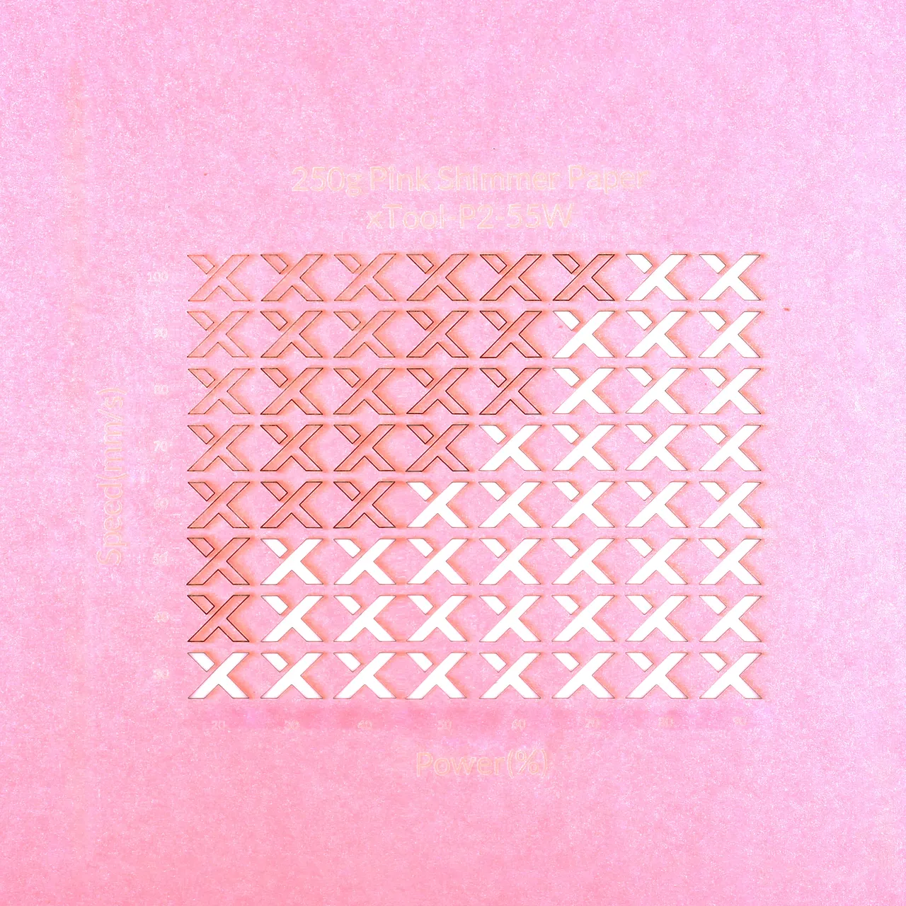 Pink Shimmer Paper-7oz(250g) test grid