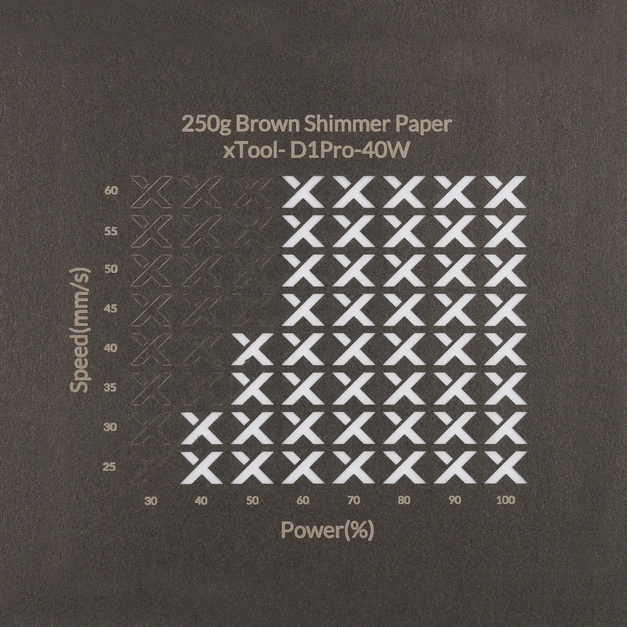 Brown Shimmer Paper-7oz(250g) test grid
