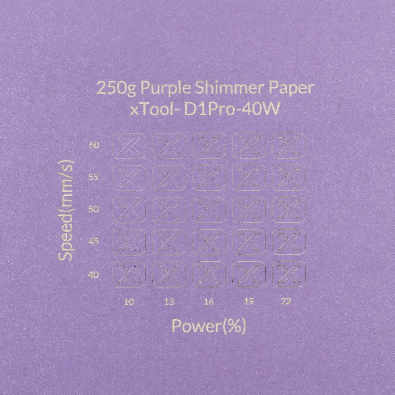Purple Shimmer Paper-7oz(250g) test grid