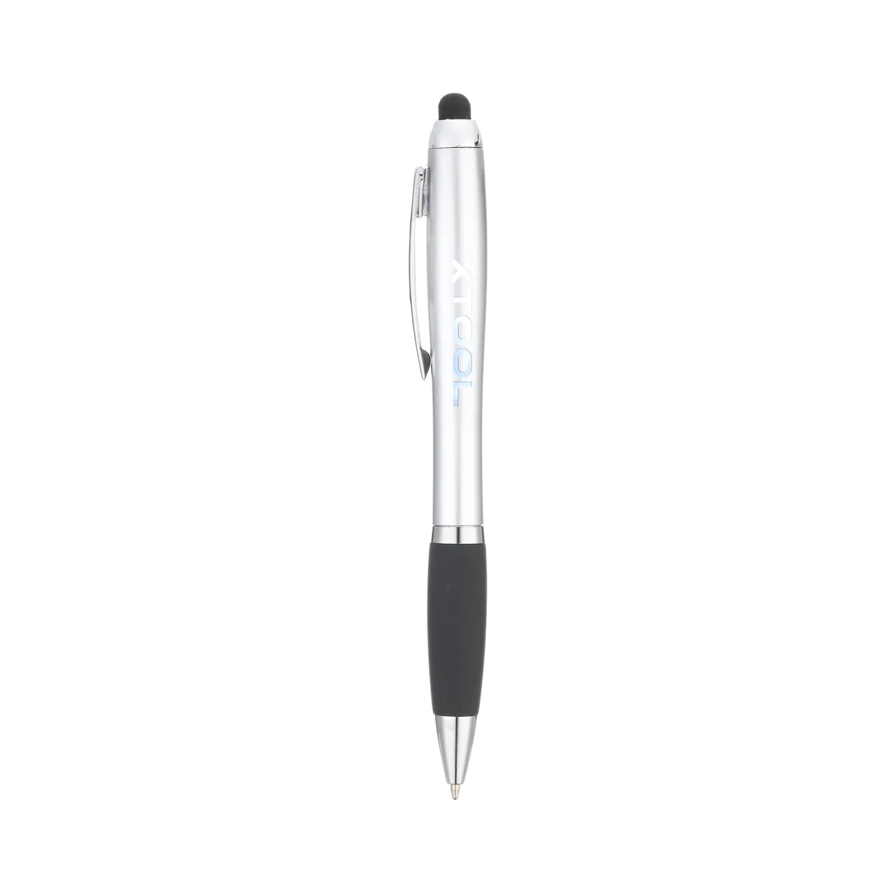 Silver Stylus Ballpoint Pens With LED Light test grid