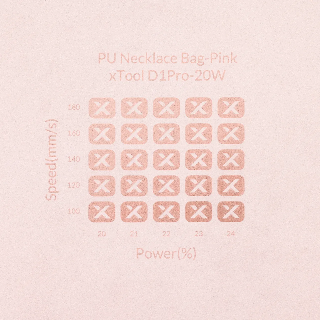 Pink Microfiber PU Leather test grid