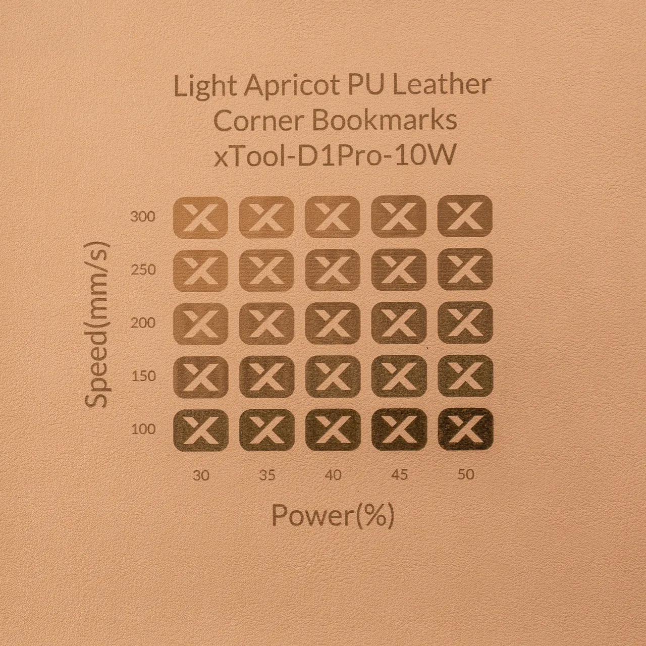 PU Leather Corner Bookmarks_Heart Pale Apricot test grid