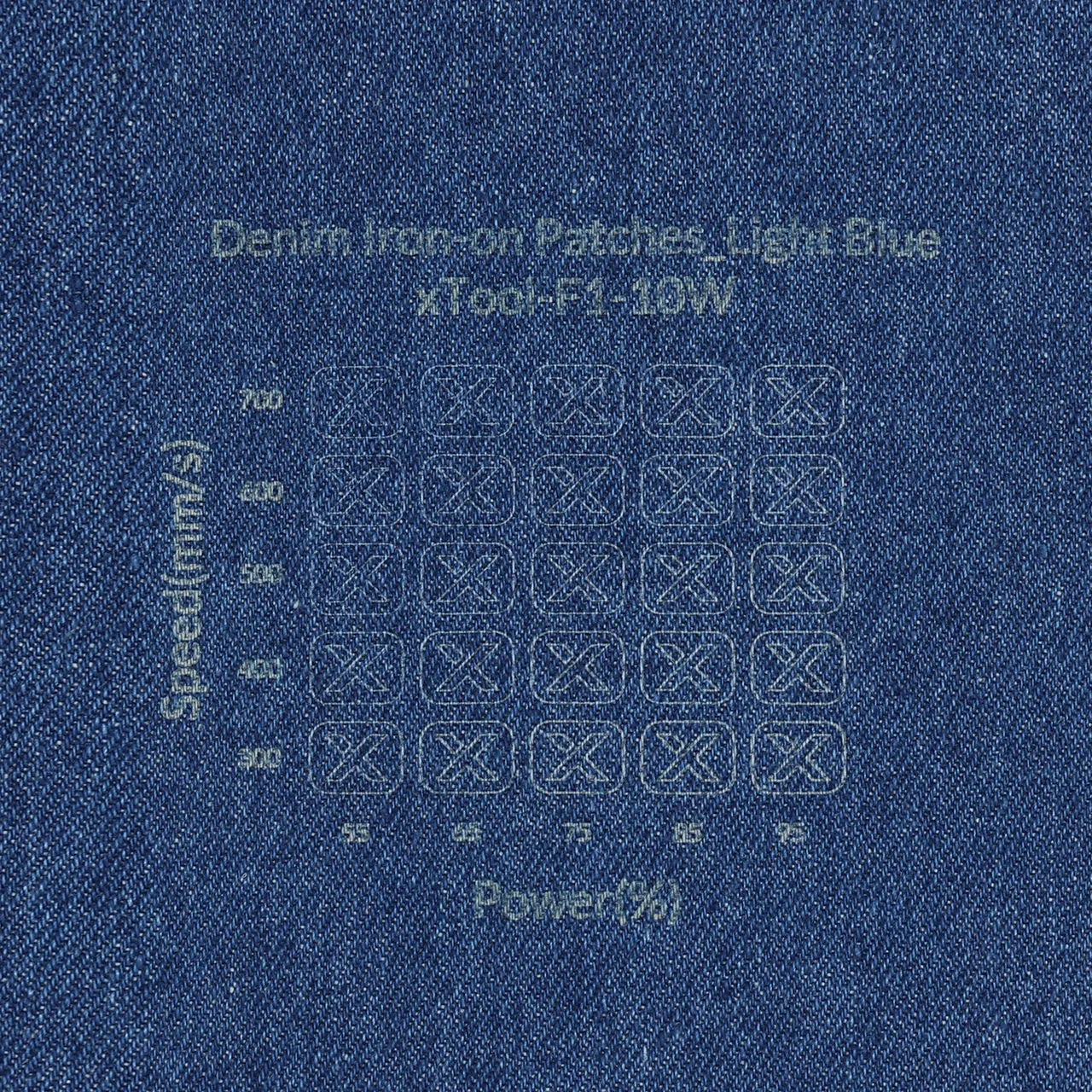Light Blue Denim test grid