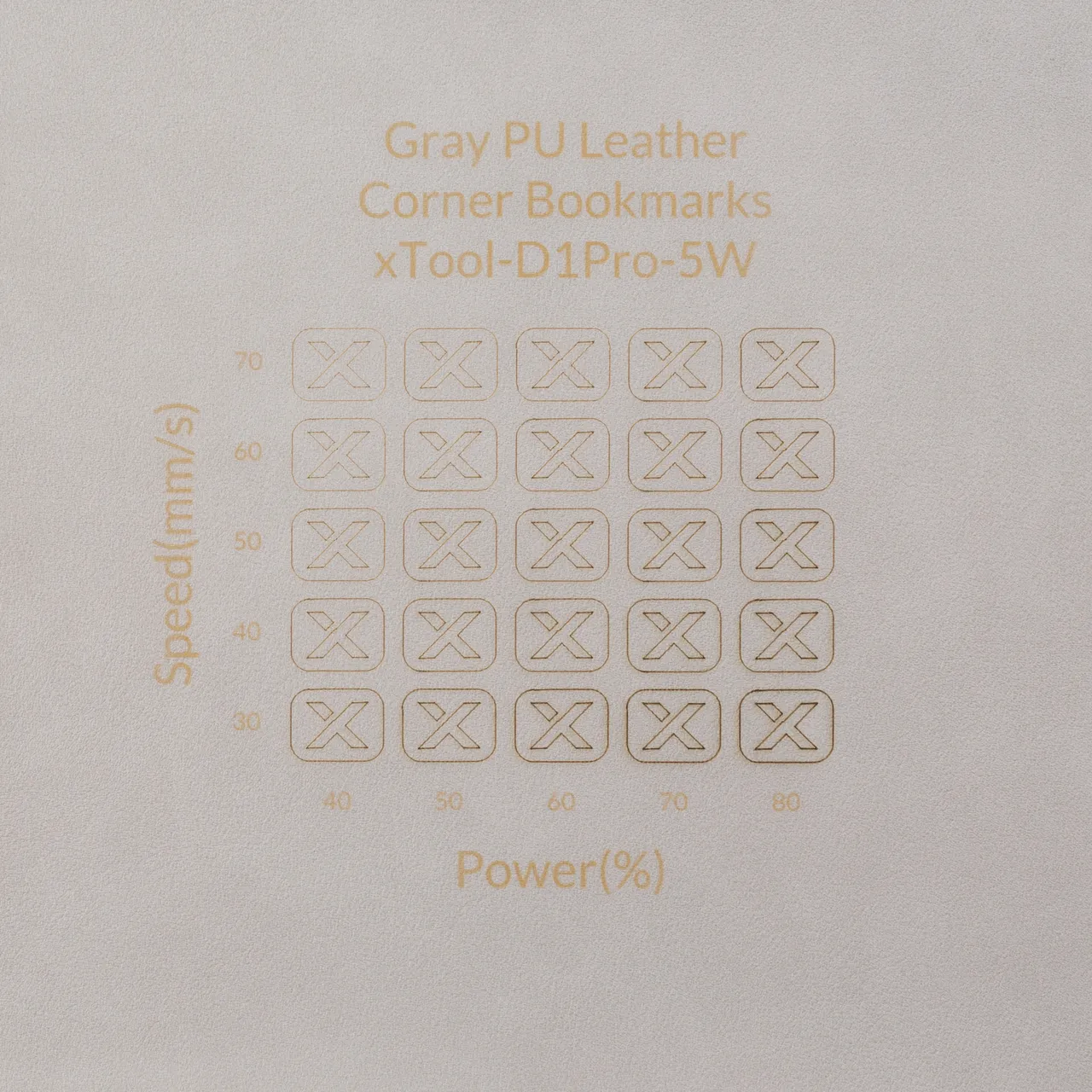 PU Leather Corner Bookmarks_Fan Grey test grid