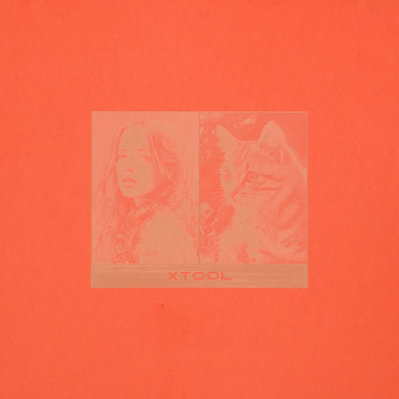 Orange Cardstock-9oz(300g) test grid