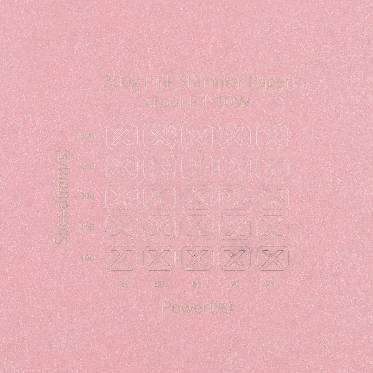 Pink Shimmer Paper-7oz(250g) test grid