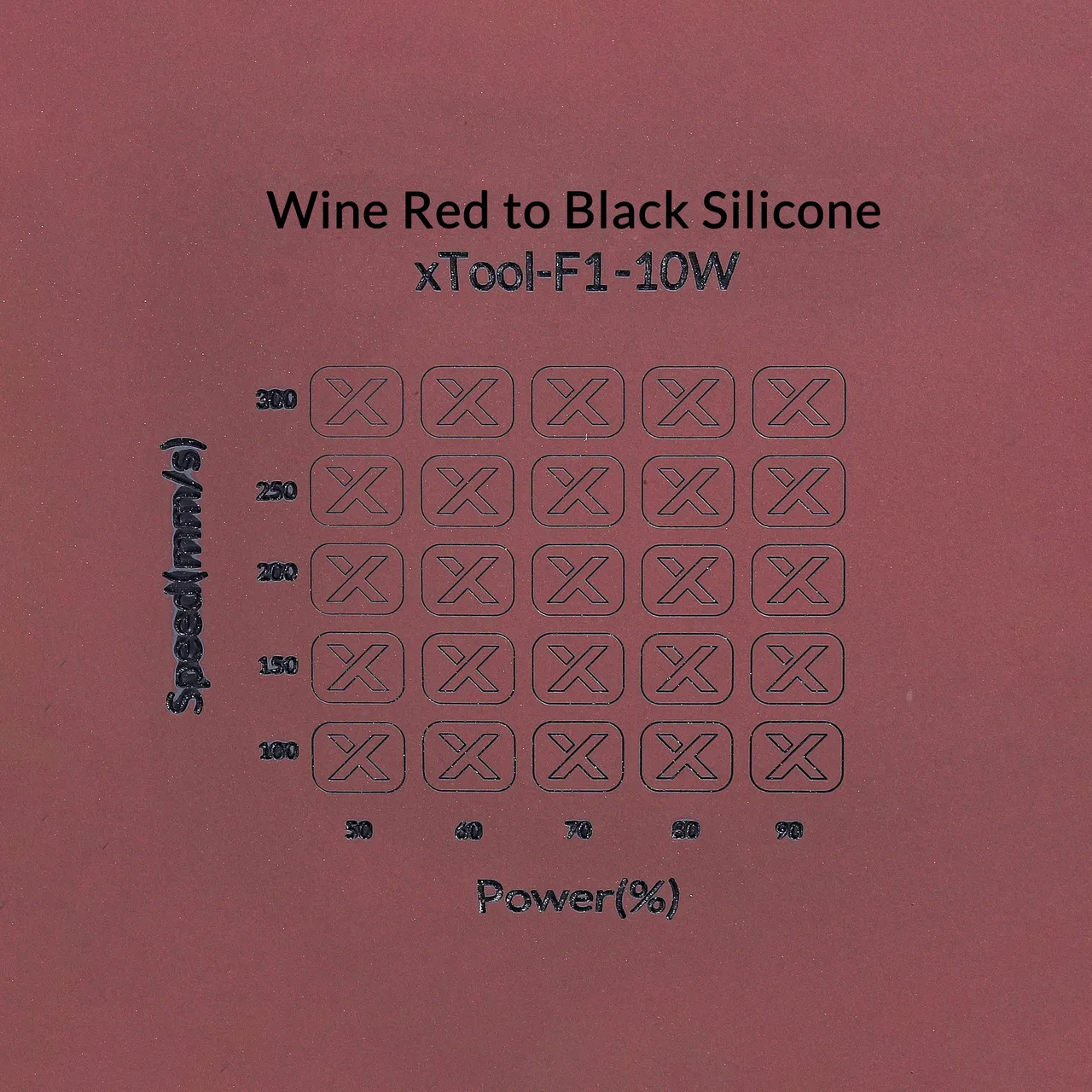 Black Silicone Watch Bands Wine Red test grid
