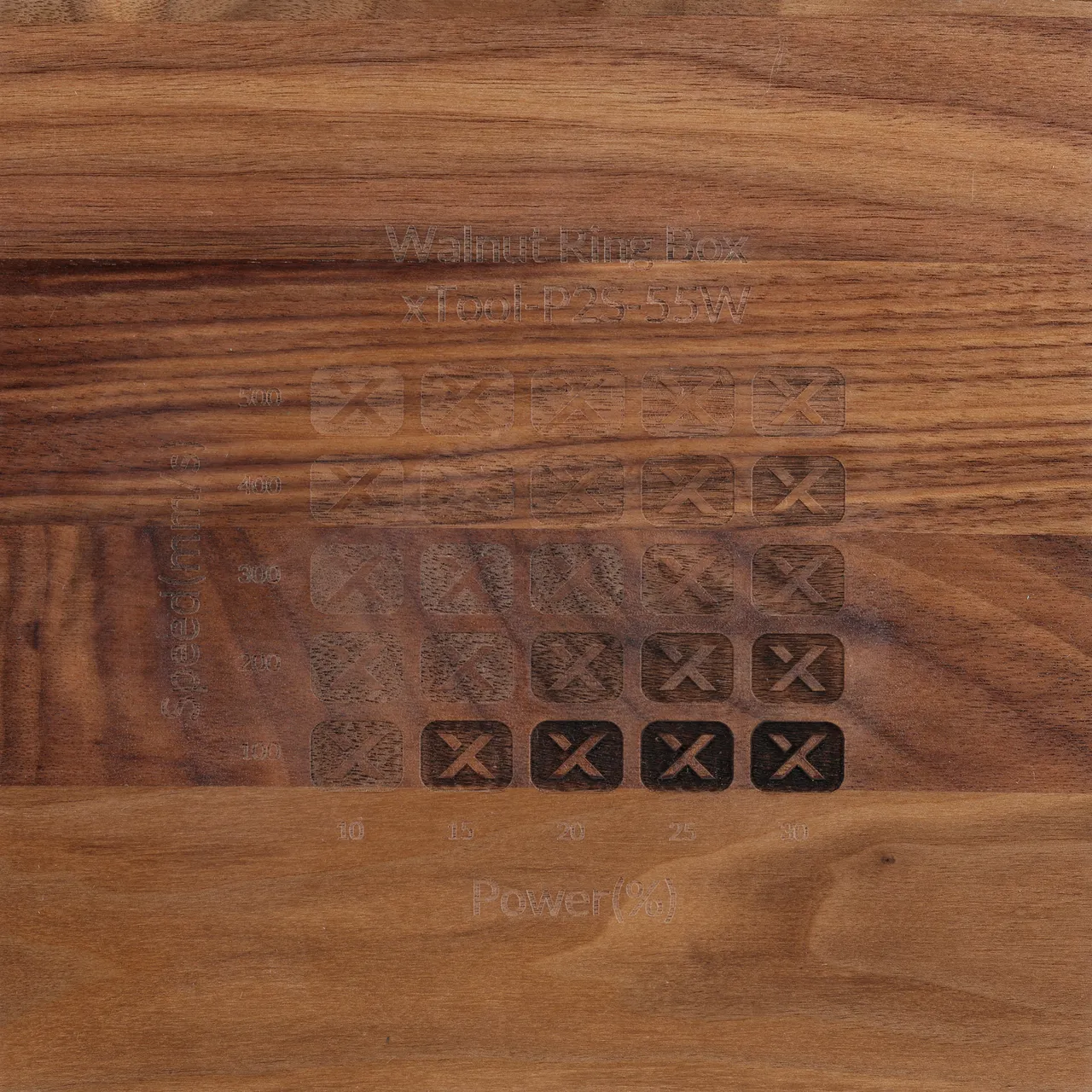 Walnut Wooden Business Card Holder test grid