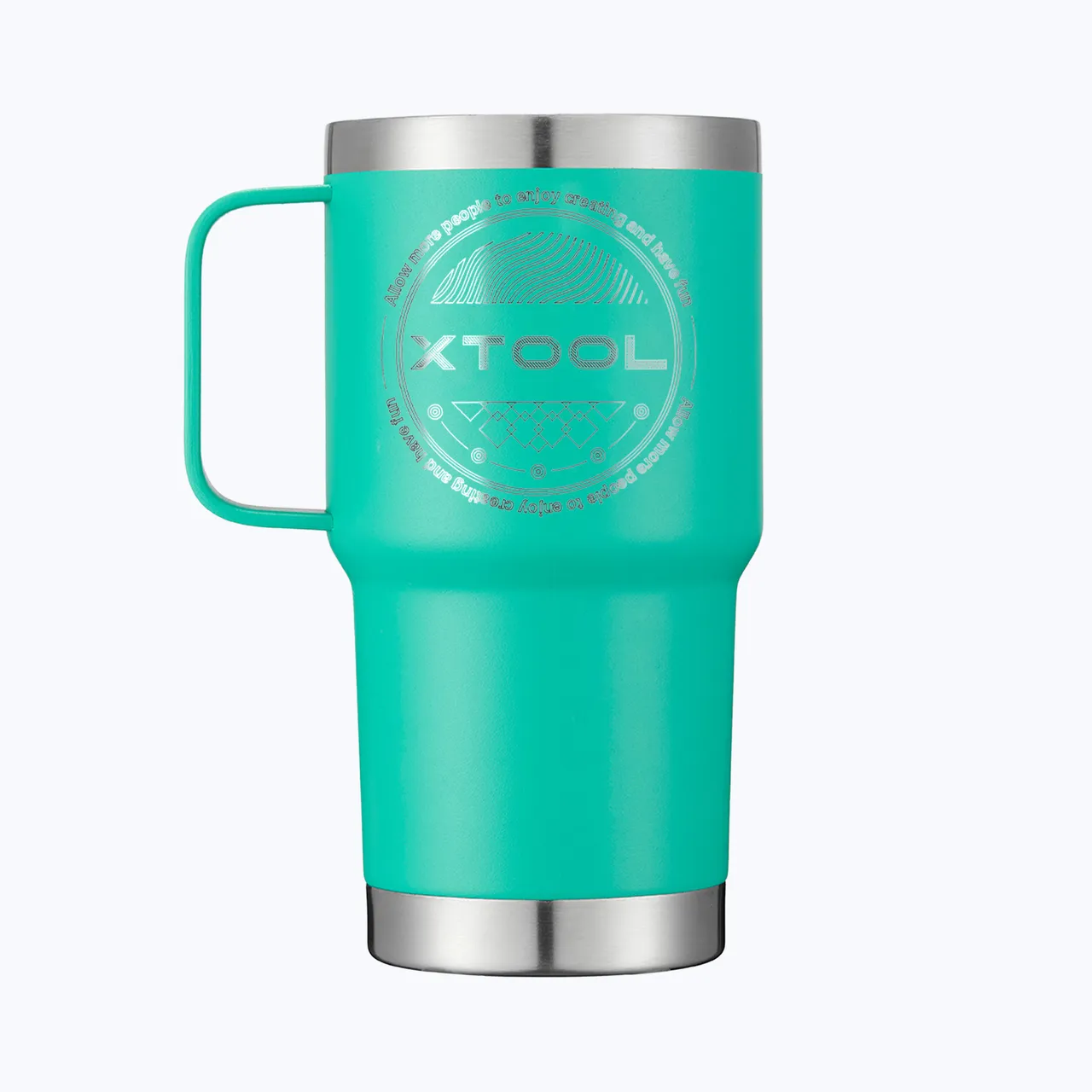 20oz(600ml) Light Green Coffee Tumbler for Laser Engraving