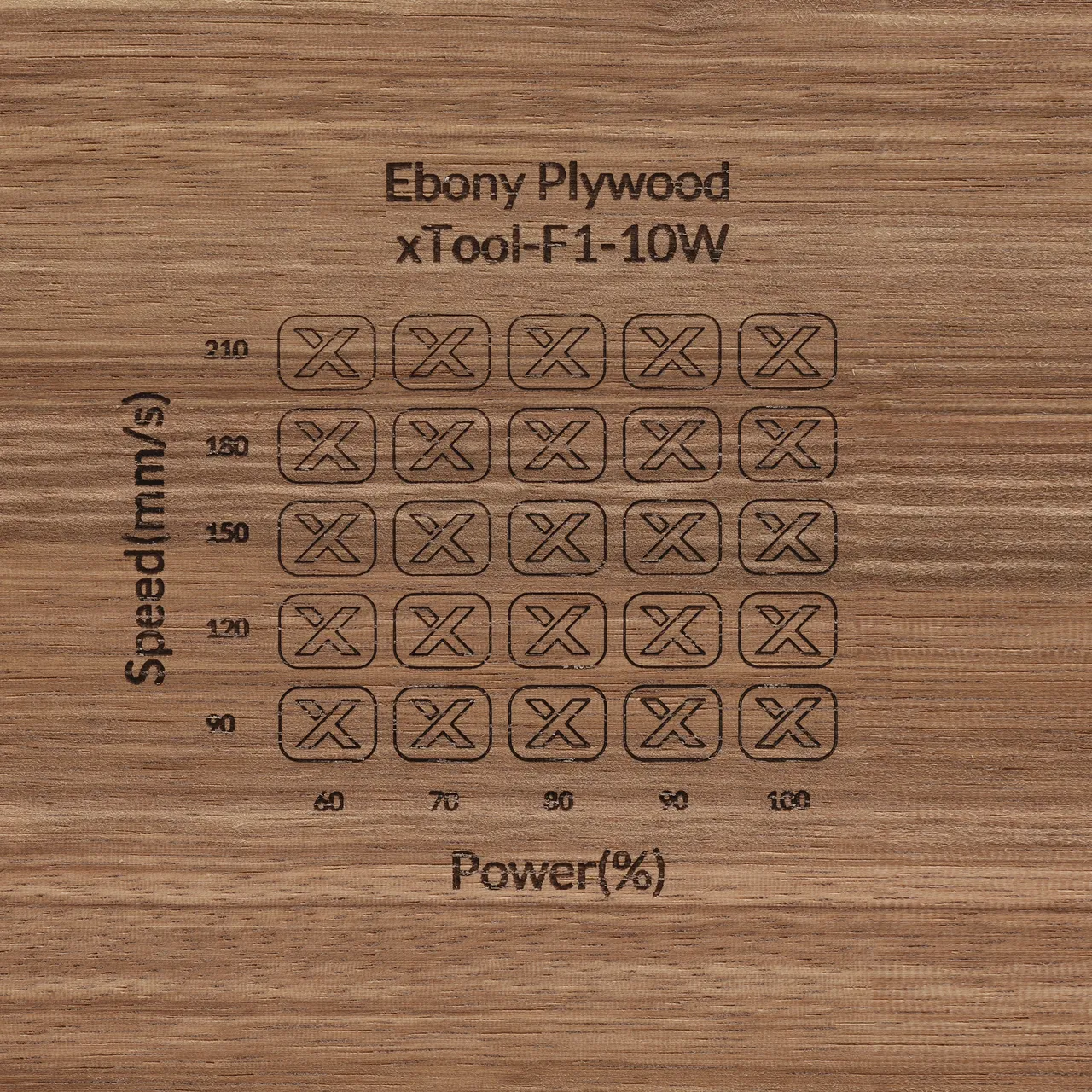 1/8"(3mm) Ebony Plywood test grid