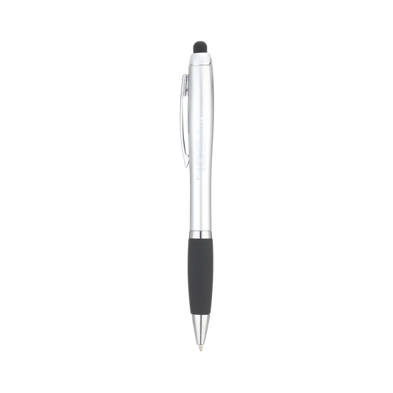 Silver Stylus Ballpoint Pens With LED Light test grid