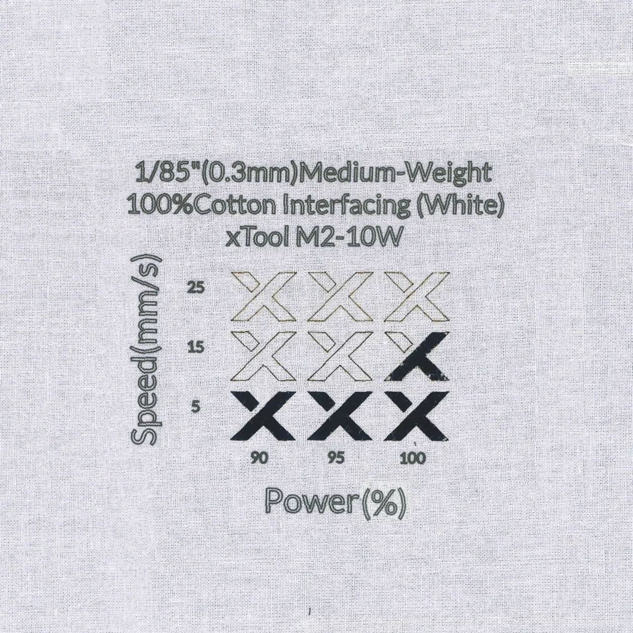 1/85"(0.3mm)Medium-Weight 100% Cotton Interfacing (White)