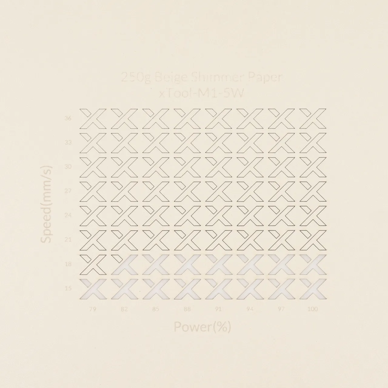 Beige Shimmer Paper-7oz(250g) test grid