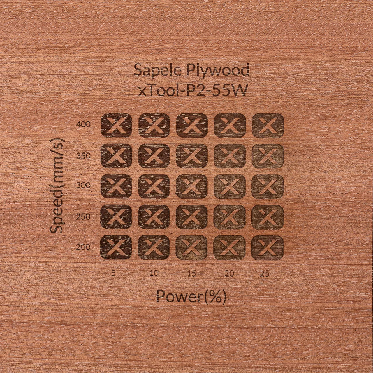 1/8"(3mm) Sapele Plywood test grid