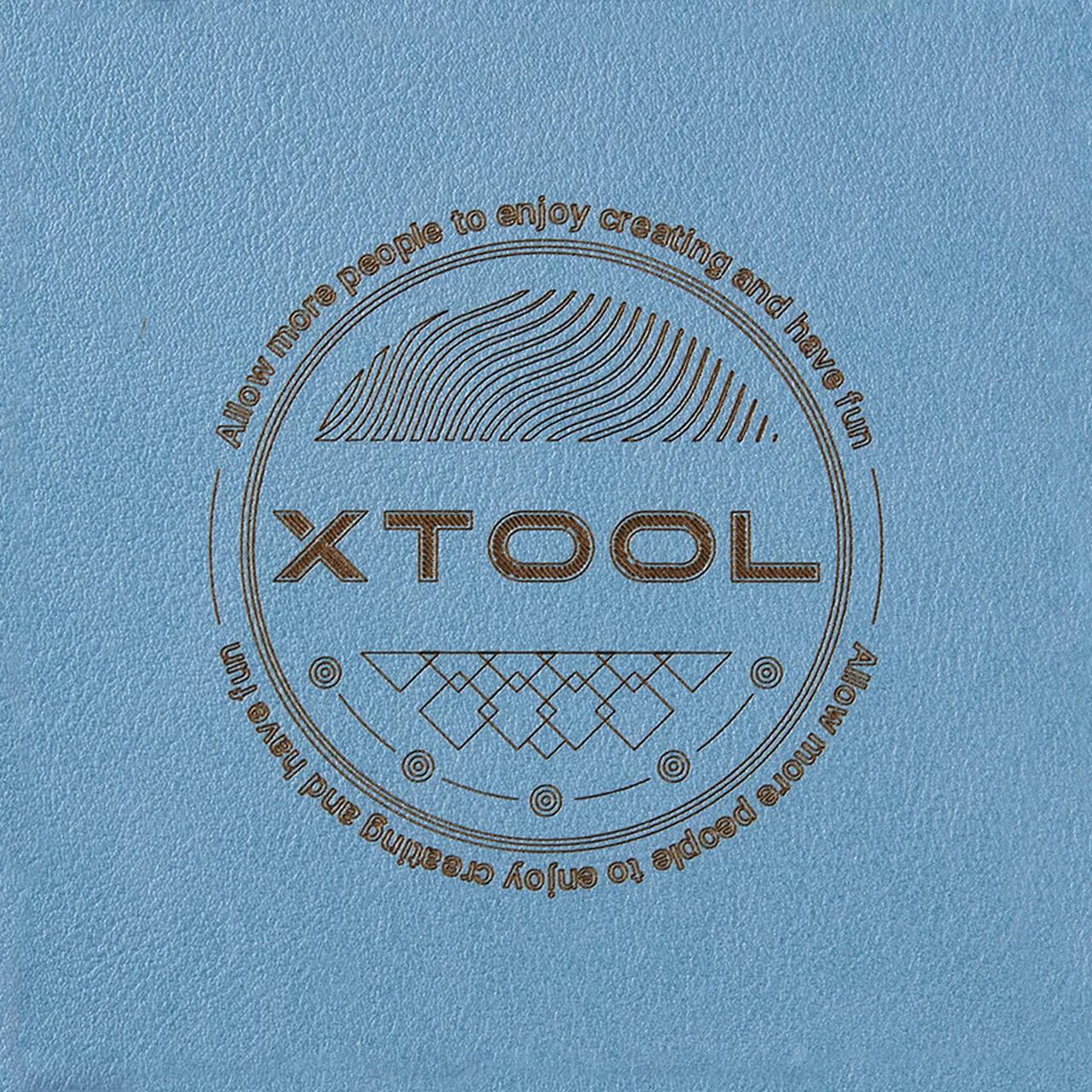 Sky Blue PU Leather test grid