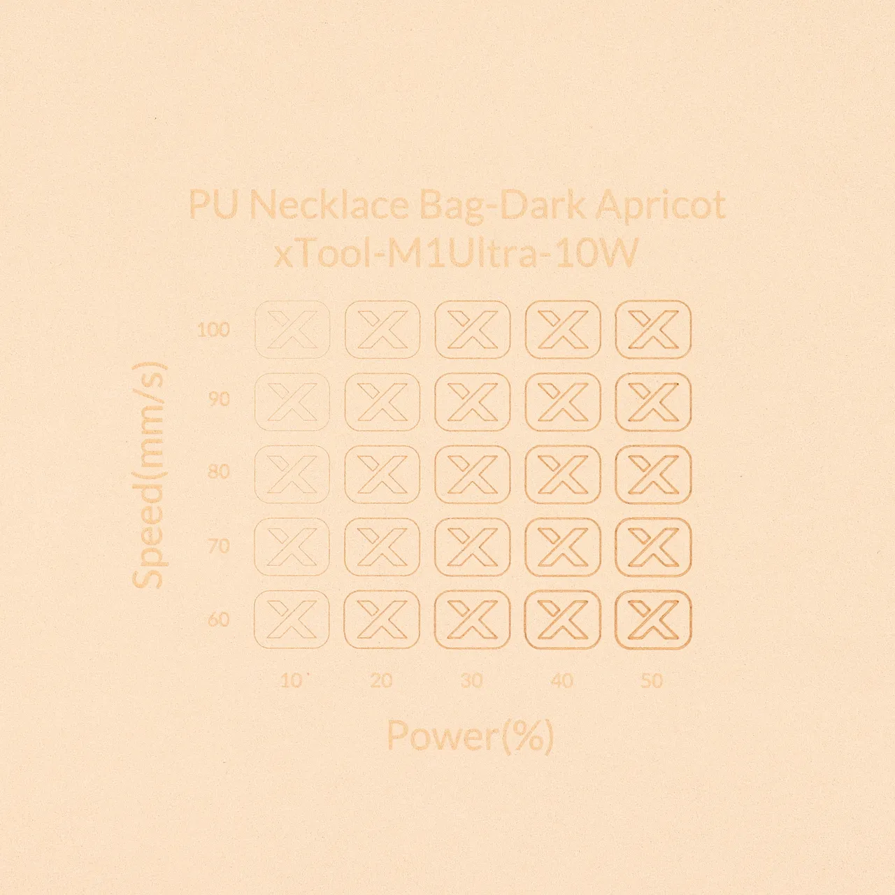 Apricot Microfiber PU Leather test grid