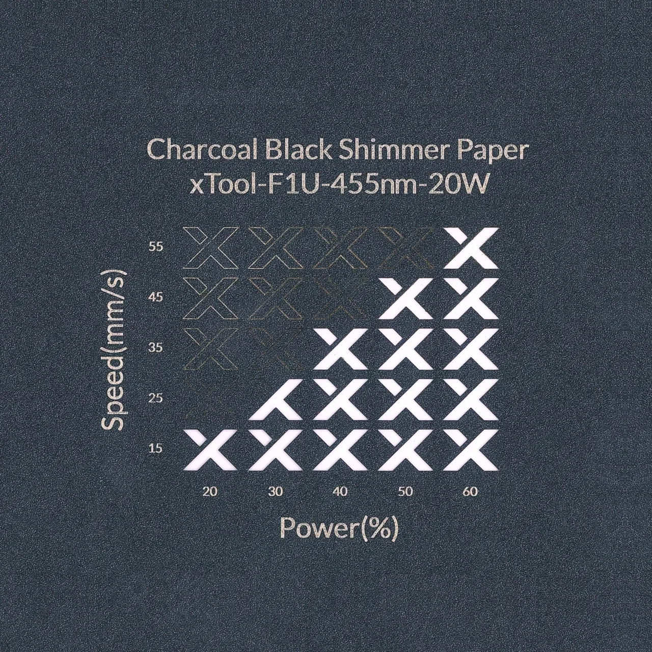 Charcoal Black Shimmer Paper-7oz(250g) test grid