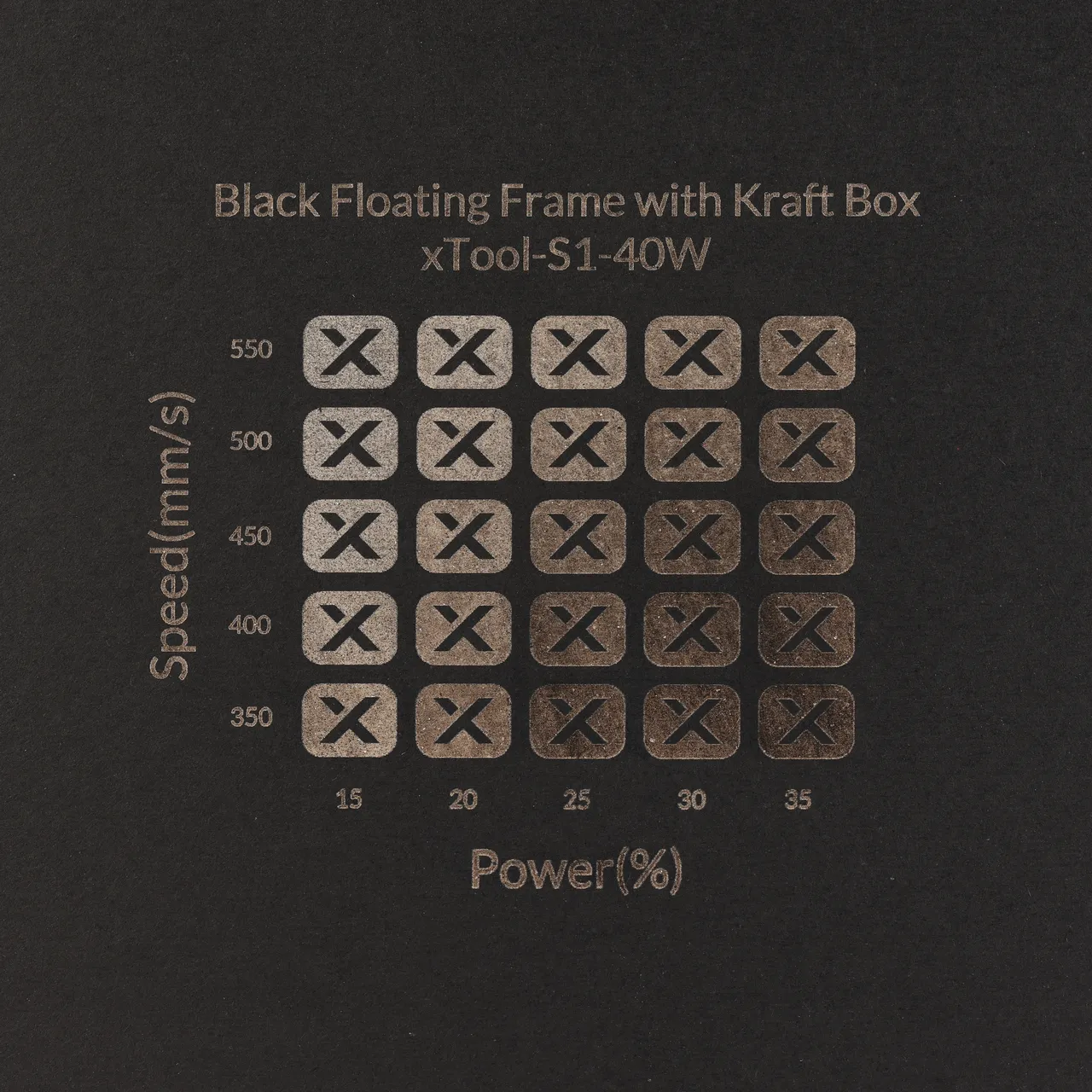 Grey Cardstock Mounted Kraft Paper-4.7oz(160g) test grid