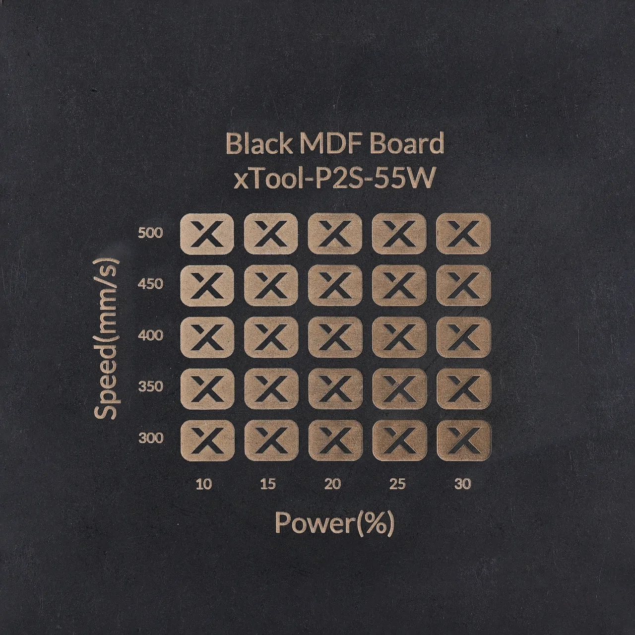 1/8"(3mm) Black MDF Board test grid