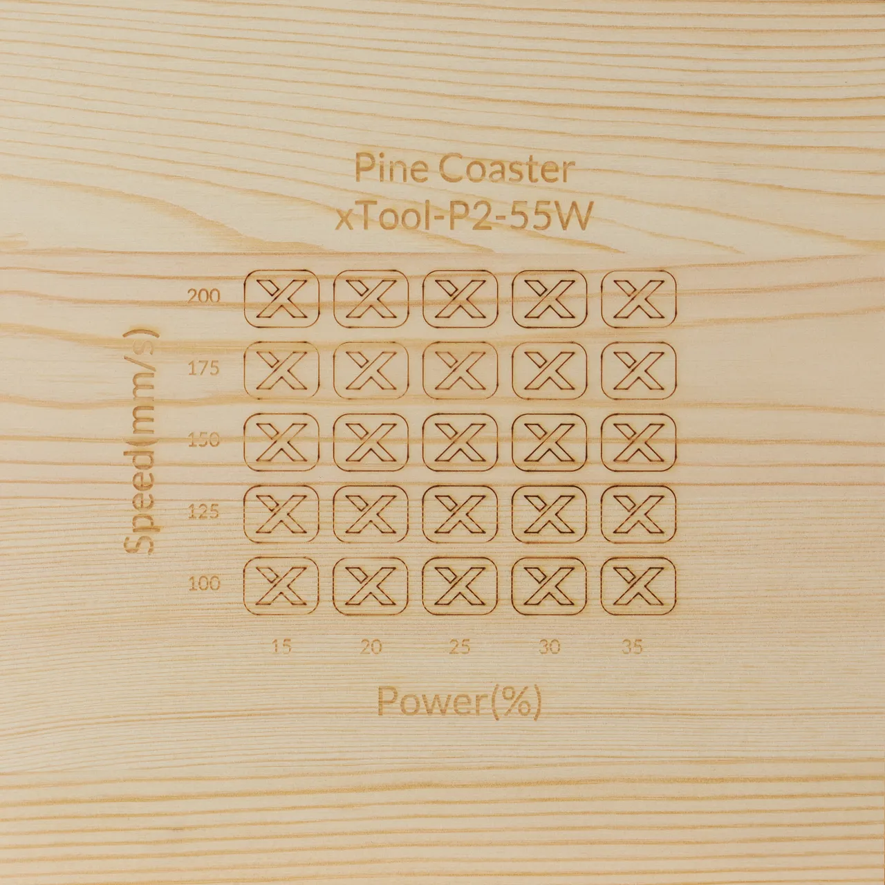Pine Ponderosa Coaster test grid