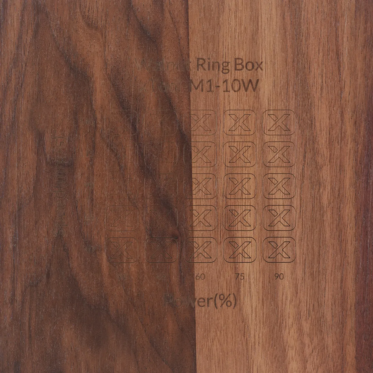 Walnut Wooden Business Card Holder test grid