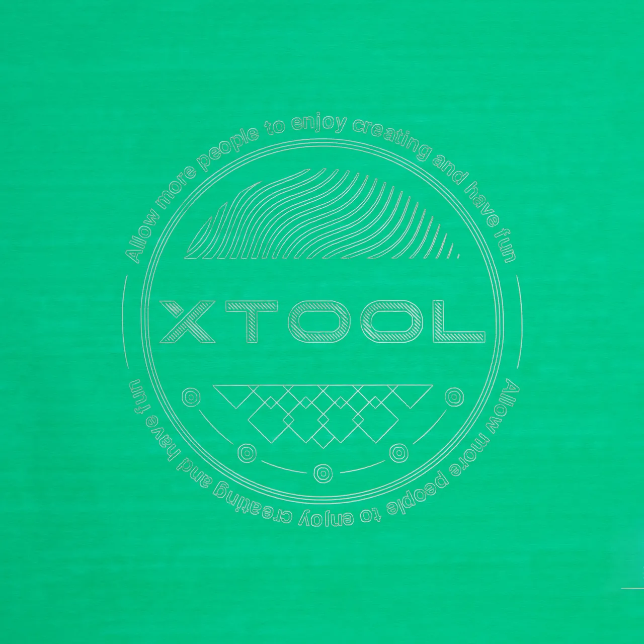 Green Metal Business Card test grid