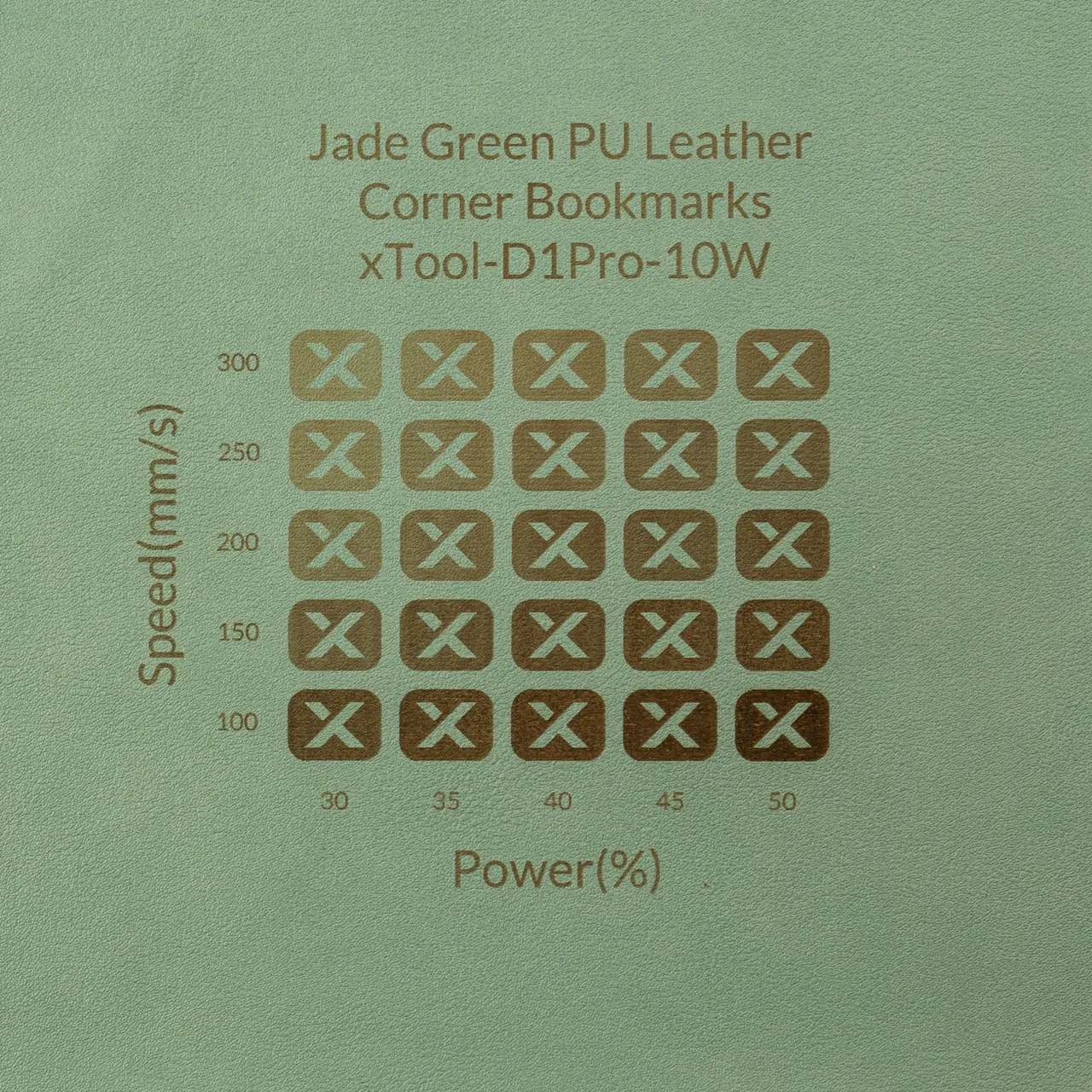 Olive PU Leather test grid