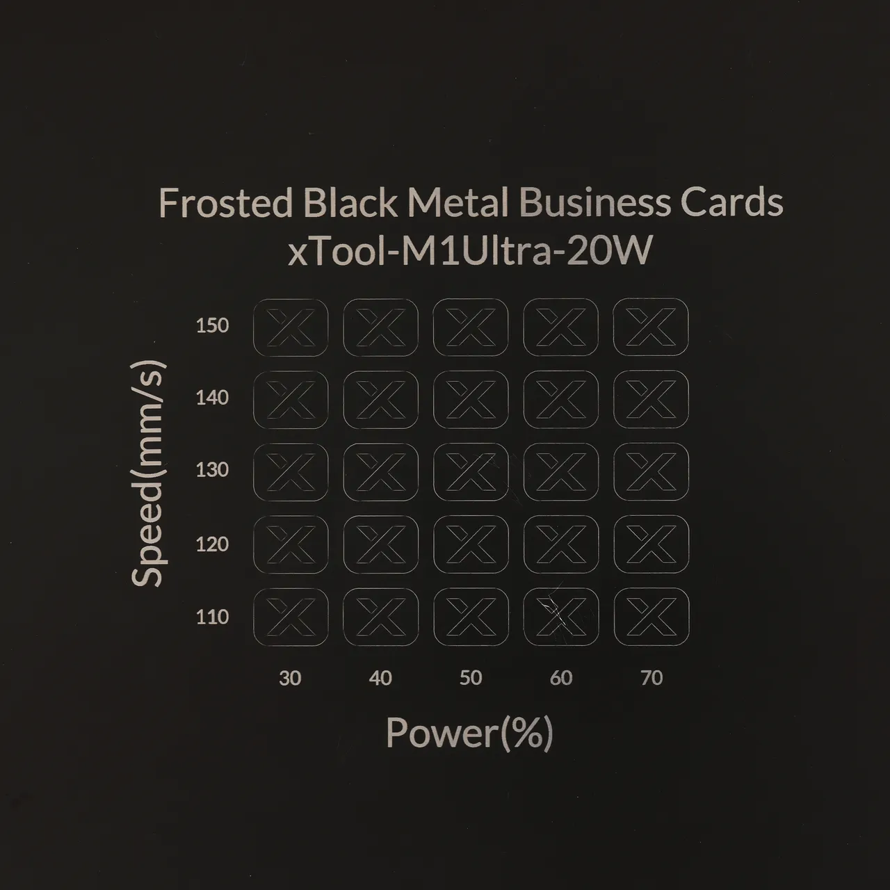 1/64"(0.2mm) Frosted Black Coated Aluminum Alloy test grid