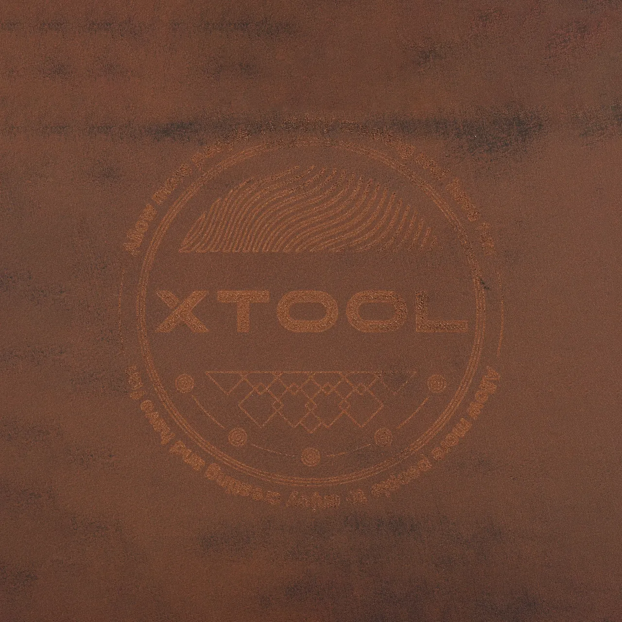 Coffee Crazy Horse Leather test grid