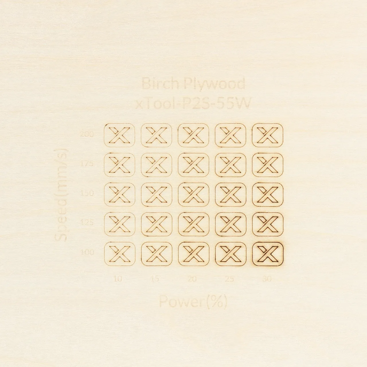 1/8"(3mm) Birch Plywood test grid