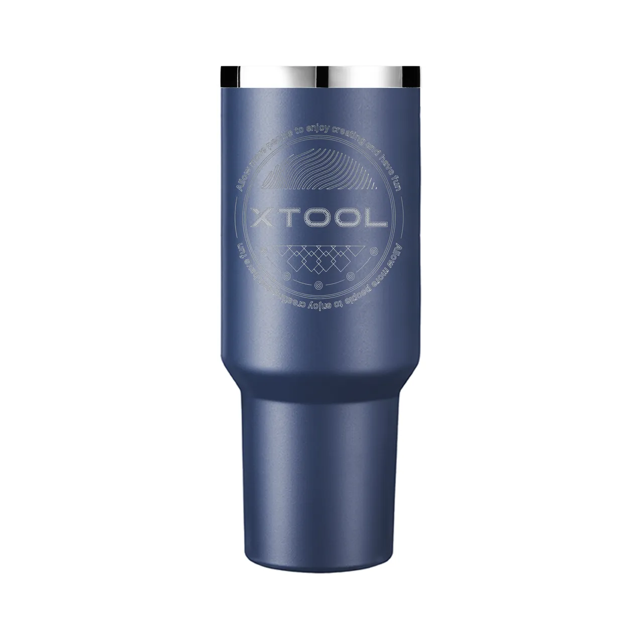 20oz(600ml) Navy Tumbler kit with Handle test grid