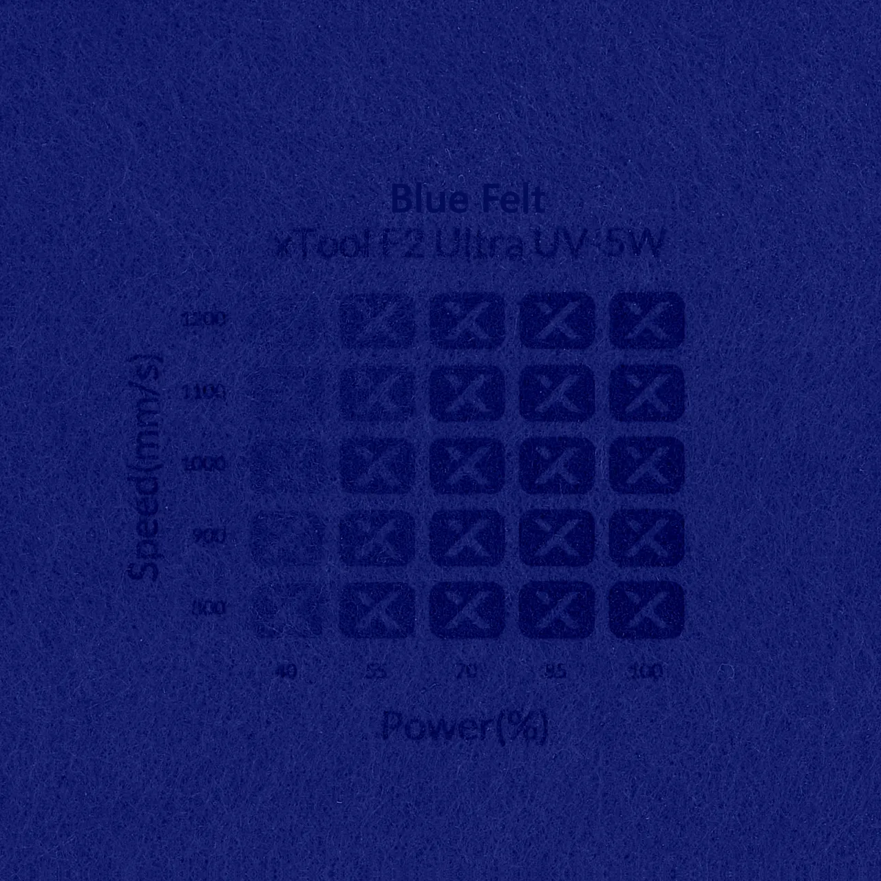 1/8"(3mm) Blue Felt test grid