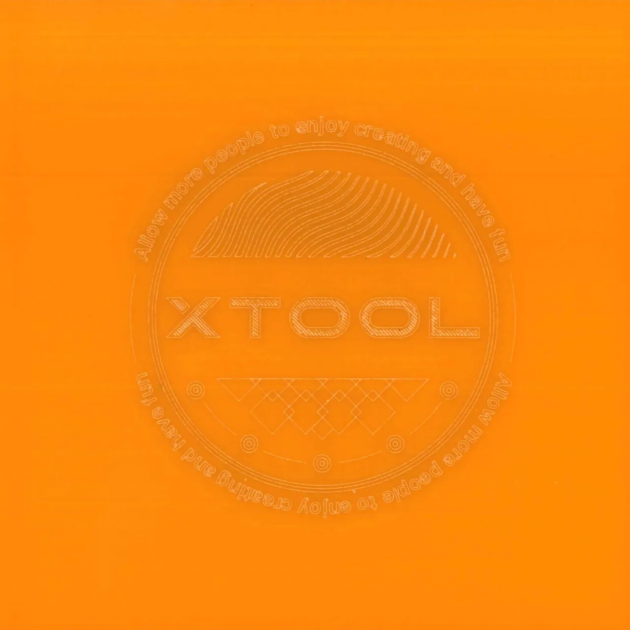 1/8"(3mm) Carrot Orange Acrylic test grid