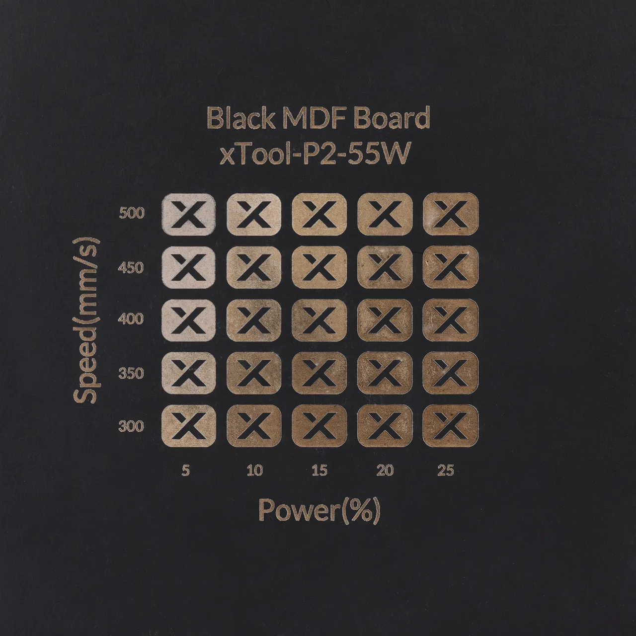 1/8"(3mm) Black MDF Board test grid