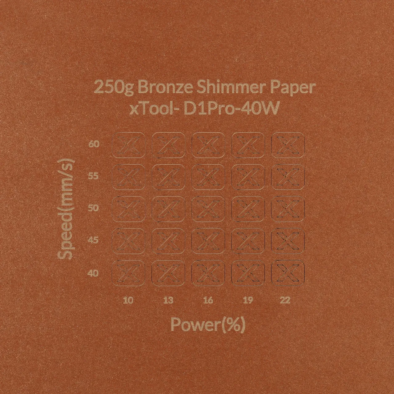 Bronze Shimmer Paper-7oz(250g) test grid