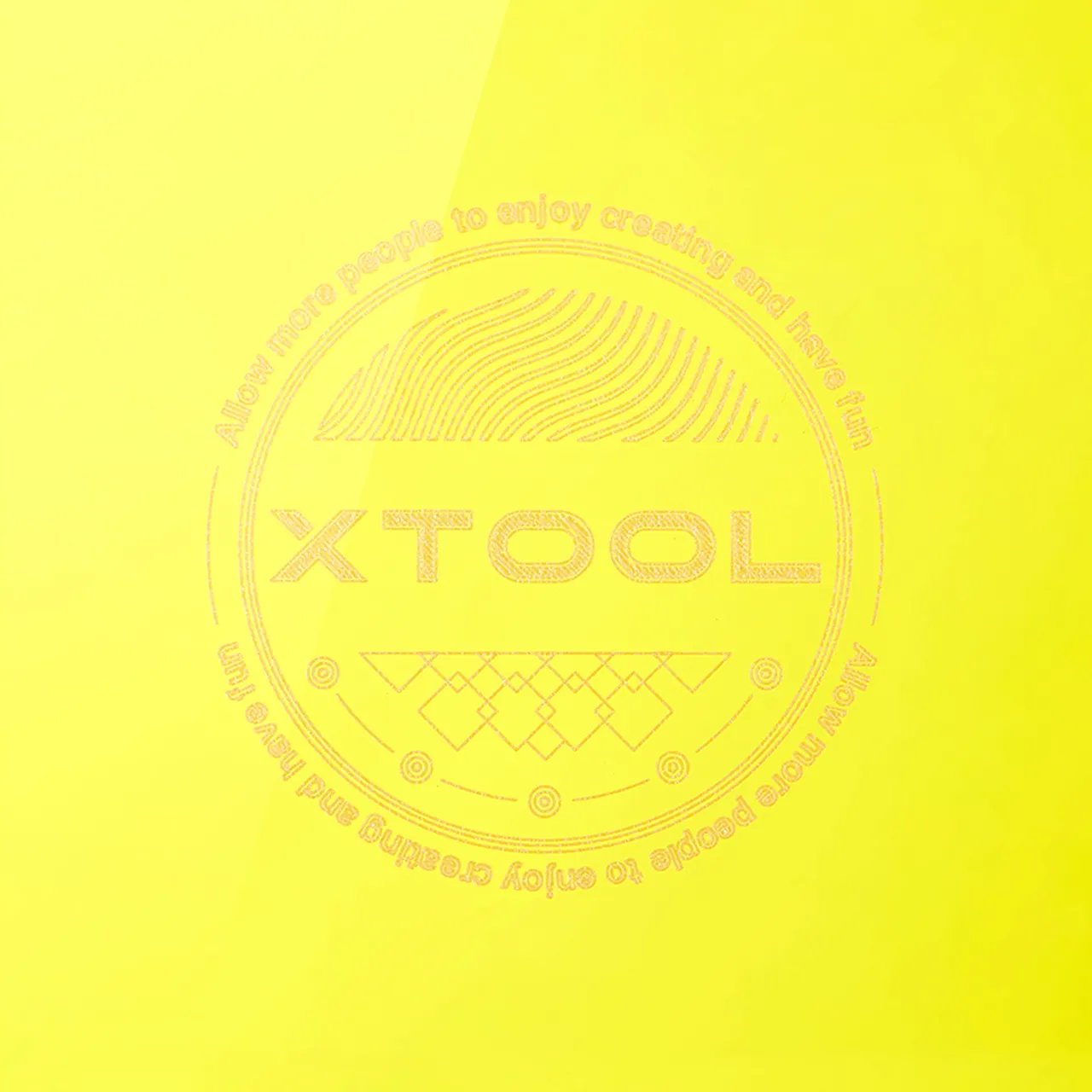 1/8"(3mm) Yellow Translucent Acrylic test grid