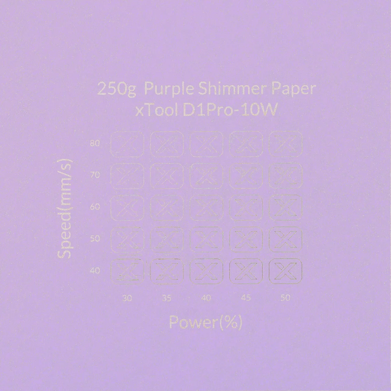 Purple Shimmer Paper-7oz(250g) test grid