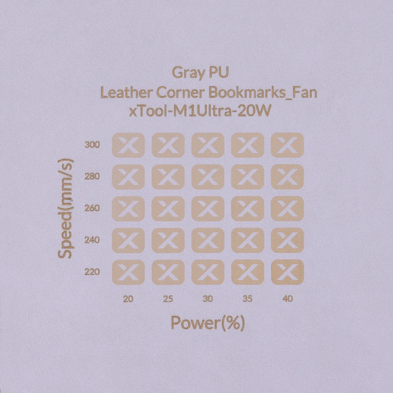 PU Leather Corner Bookmarks_Fan Grey test grid
