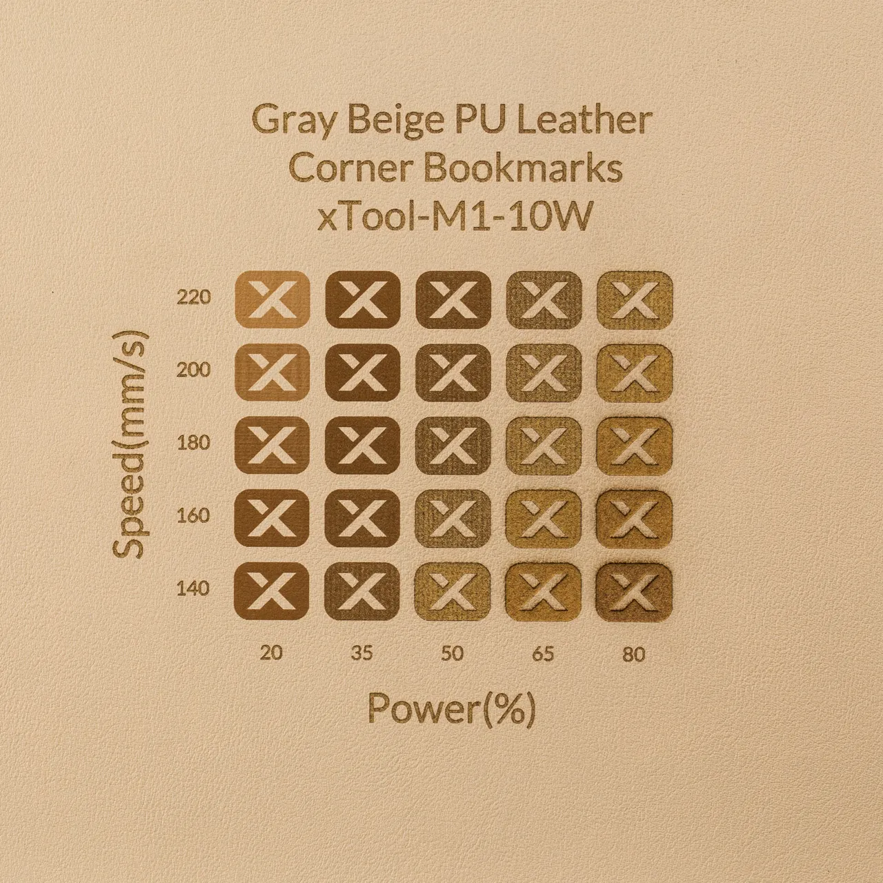 PU Leather Corner Bookmarks_Heart Greige test grid