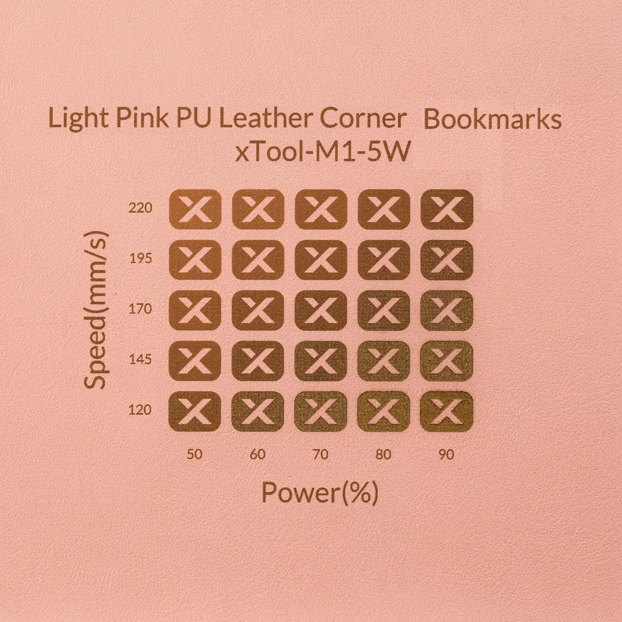 PU Leather Corner Bookmarks_Heart Pale Pink test grid