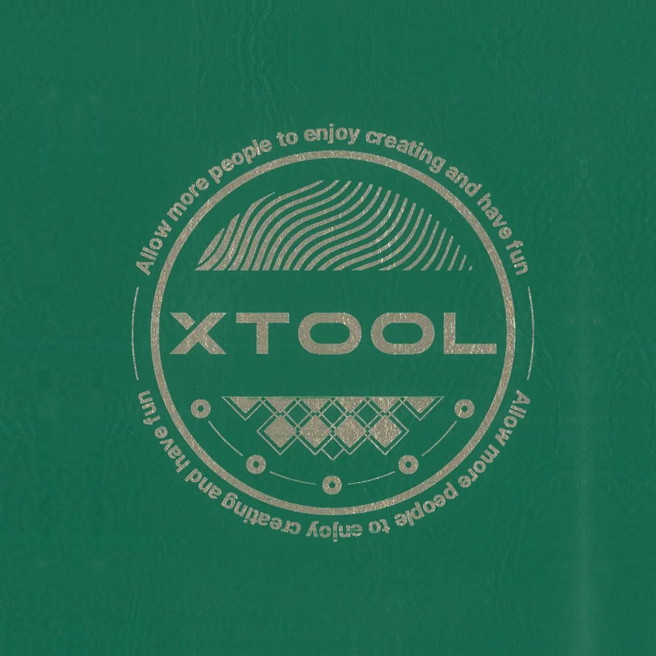 Green to Gold Laserable PU Notebook test grid