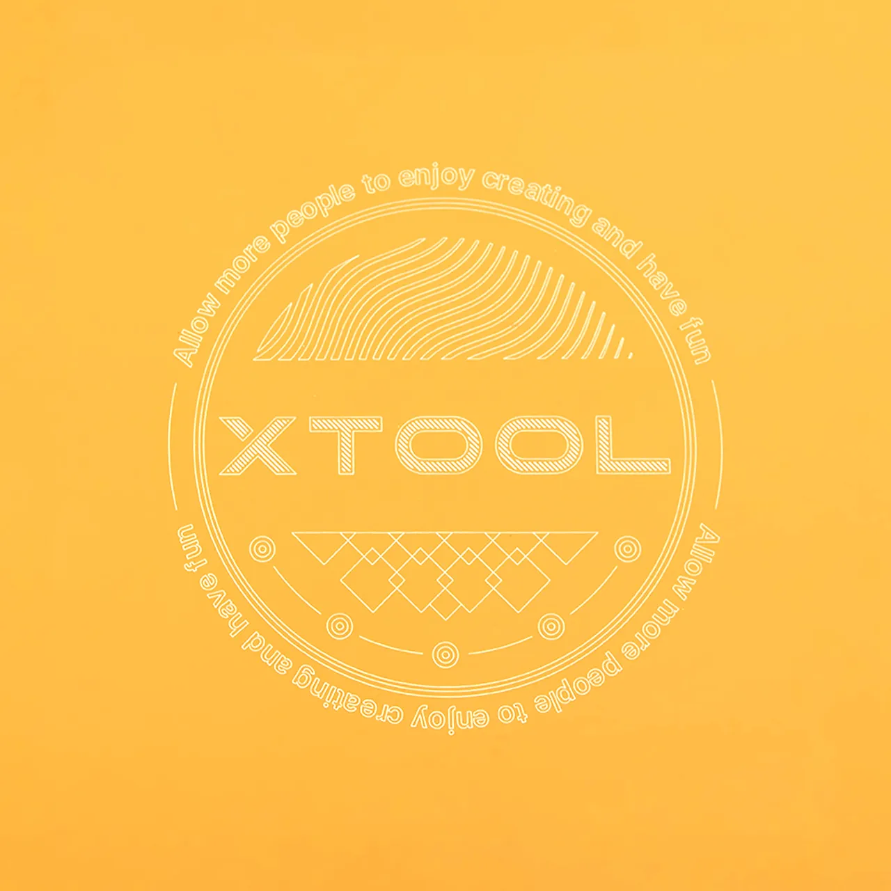 Yellow Anodized Aluminum Bone Dog Tag test grid