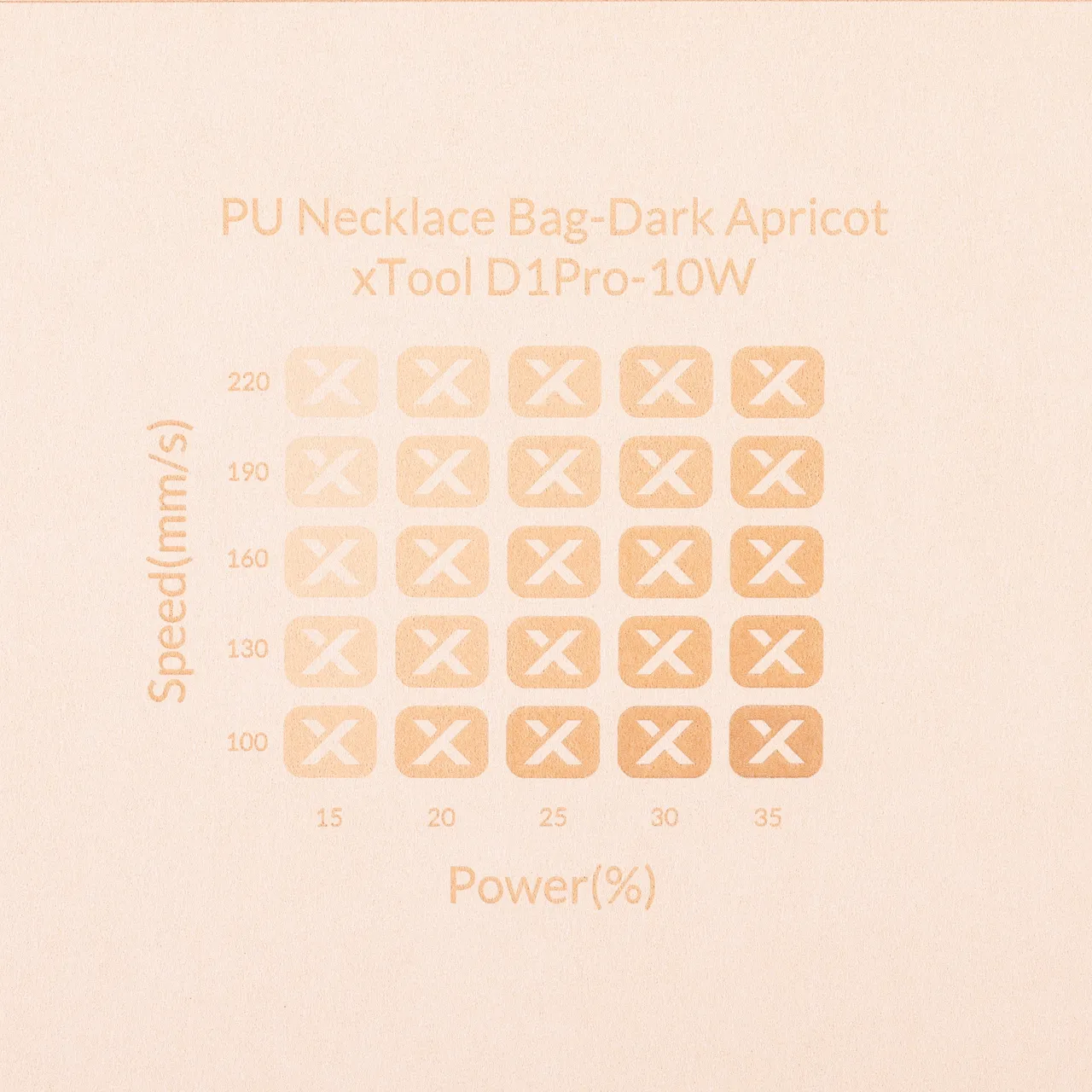 Apricot Microfiber PU Leather test grid