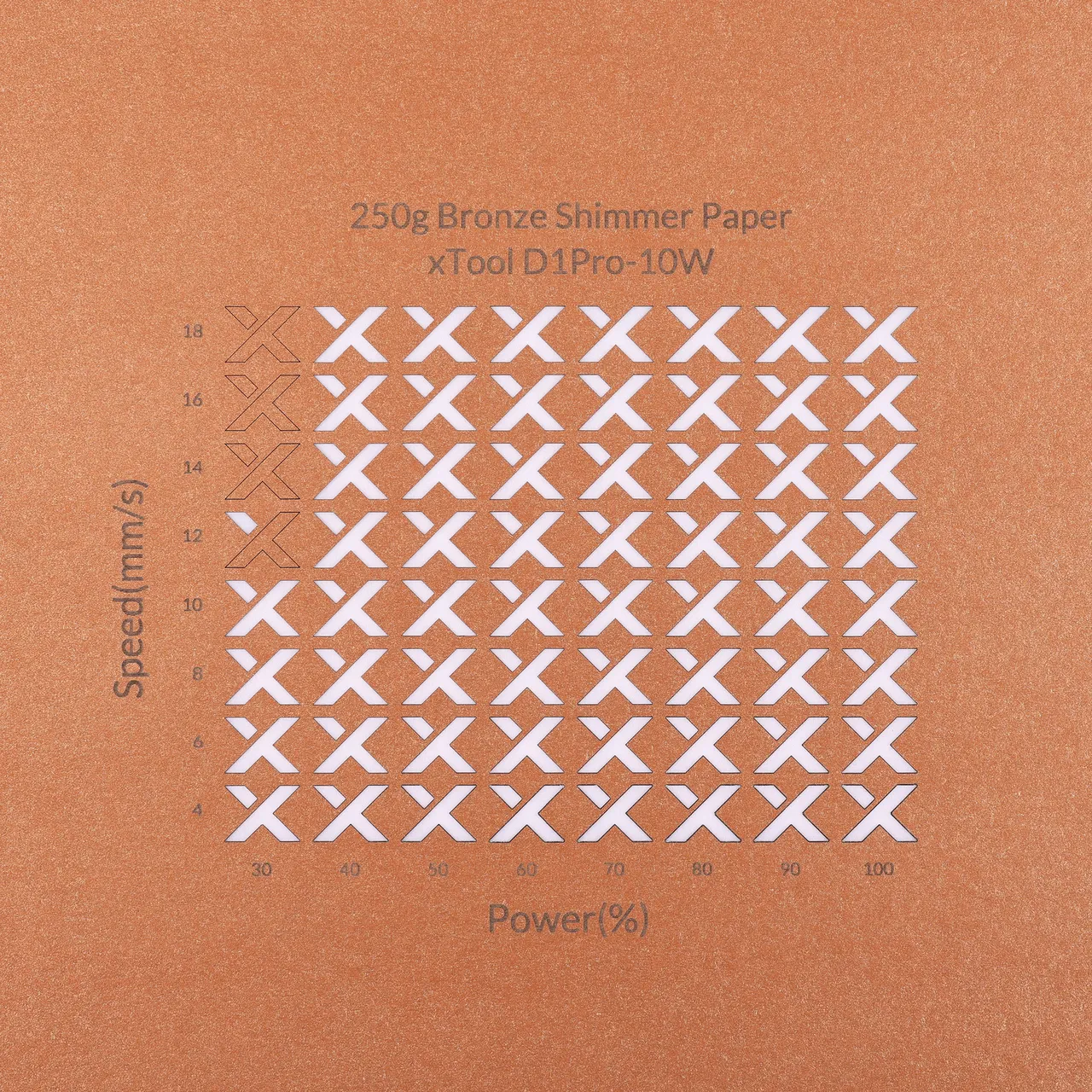 Bronze Shimmer Paper-7oz(250g) test grid