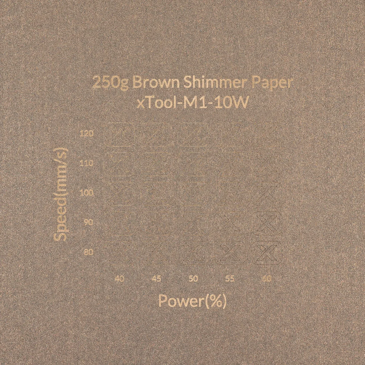 Brown Shimmer Paper-7oz(250g) test grid