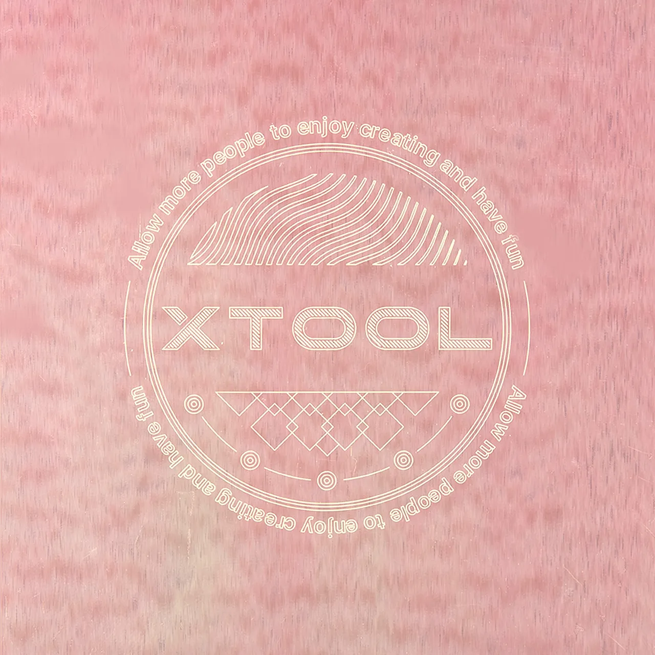 Hot Pink Anodized Aluminum Bone Dog Tag test grid
