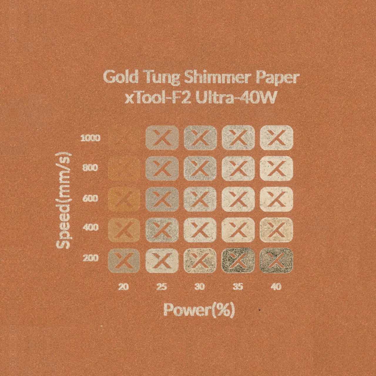 Gold Tung Shimmer Paper-7oz(250g) test grid