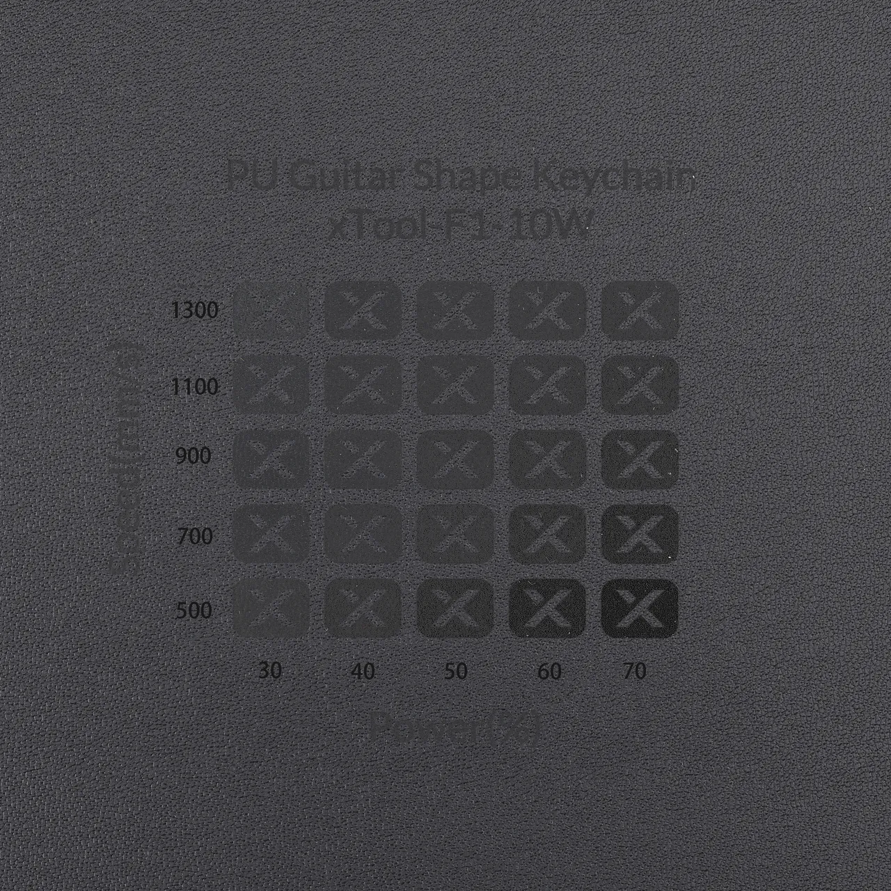 Black Nappa PU Leather test grid