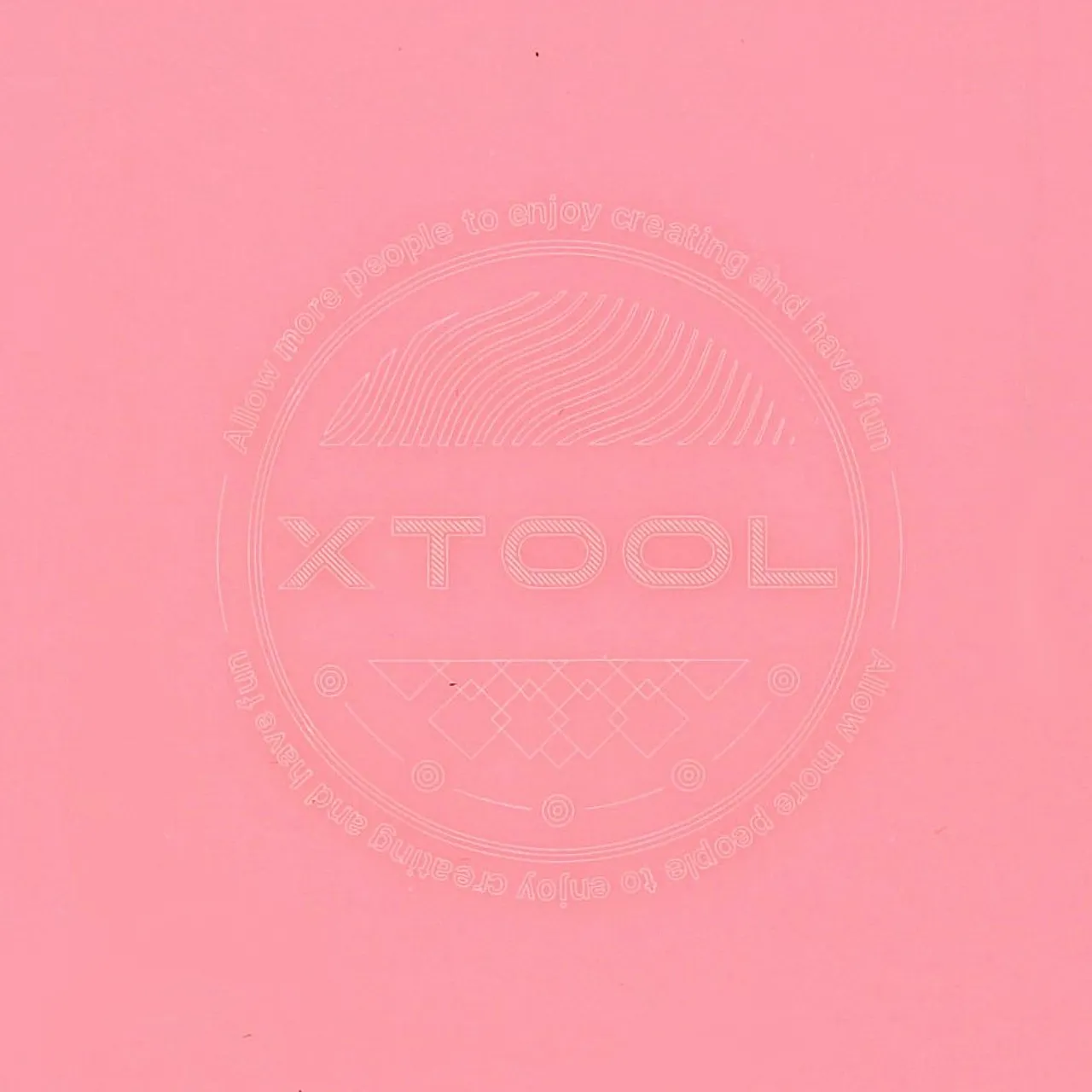 1/8"(3mm) Pink Acrylic for Infrared Laser Engraving test grid