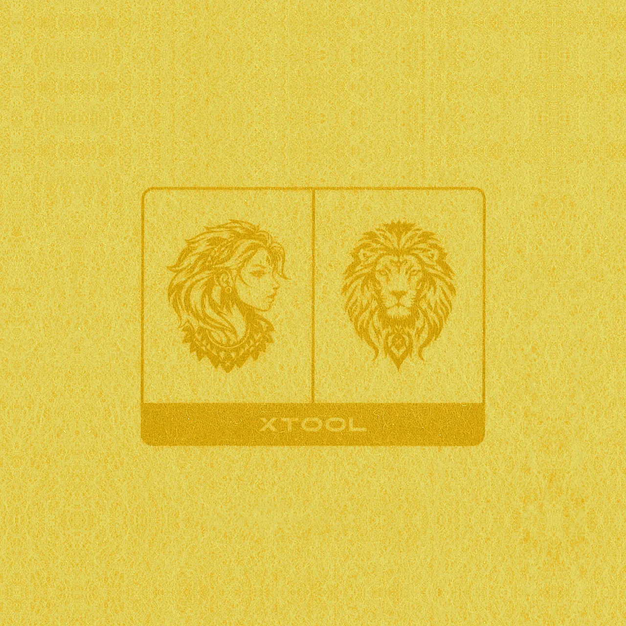 3/64"(1mm) Light Yellow Felt test grid